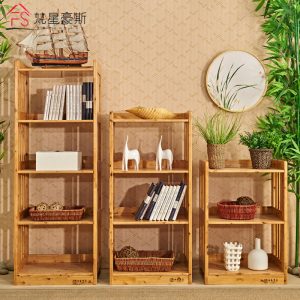 纯实木简约花架阳台置物架室内落地层架柏木鞋架三四五层货架